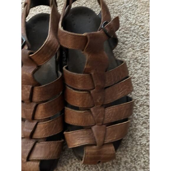 Mephisto Sam Men\'s Fisherman Sandals Size 12 EUR 46 Brown Leather Comfort Buckle main image 12
